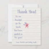 私たちは、手を使ってサニタイザを施す贈り物に感謝しています 招待状 (正面)