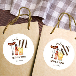 私たちはBBQの結婚前お披露目やカップルお披露目をします ラウンドシール