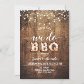 私たちはBBQパーティの招待状 招待状 (正面)
