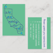 私たちはcaliに移動しています 名刺 (正面/裏面)