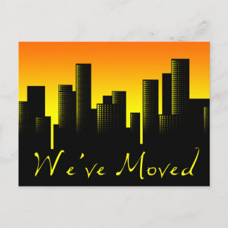 私たちはcityscapeの発表を移動した 案内ポストカード