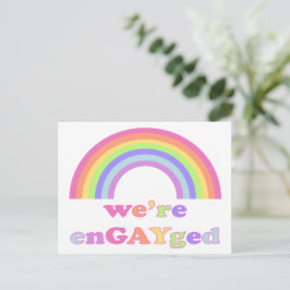 私たちはenGAYged - LGBT / ゲイプライドレインボー ポストカード