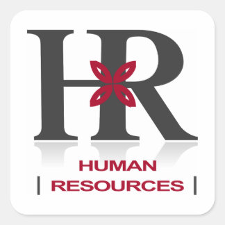 '私たちはHR' IDステッカー/バッジ スクエアシール