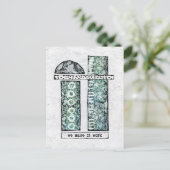 私たちはItを作るハガキ – モダン抽象芸術 ポストカード (スタンド正面)