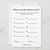 私たちはmomyになる場所テーマゲームベビーlシャワー 案内状 (正面)