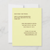 私たちはNYCの市街地に引っ越しました。予算内で引っ越し。 案内状 (裏面)