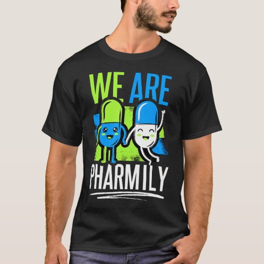 私たちはPharmily薬剤師チームです Tシャツ (正面)