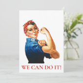 私たちはRosie Riveter女性パワーWWIIそれを行うことができる シーズンカード (スタンド正面)