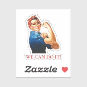 私たちはRosie Riveter女性パワーWWIIそれを行うことができる シール