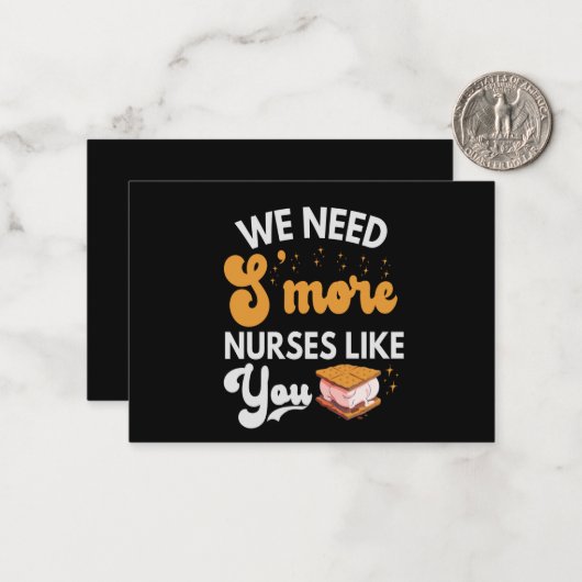 私たちはSのより多くのナースがあなたのような将来おもしろいナースが必要 ノートカード (正面/裏面インサイチュ)