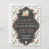 私たちはSew興奮の刺繍刺繍主題の誕生日パーティー 招待状 (正面)