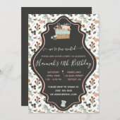 私たちはSew興奮の刺繍刺繍主題の誕生日パーティー 招待状 (正面/裏面)