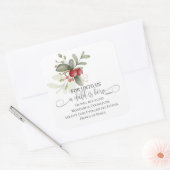 私たちへ子供はイザヤ生まれア9聖書聖書である スクエアシール (封筒)