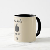 私たちみんなから幸運を祈る マグカップ (正面右)