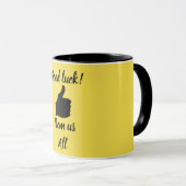 私たちみんなから幸運を祈る マグカップ (正面右)