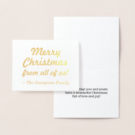 「私たちみんなから聖降誕祭お目出とう！」 カード