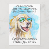 私たちみんなから面白い退職おめでとうございます ポストカード (正面)