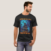 私たちみんな眠りに落ちたとき 幽霊屋敷 怖いワタリガラス Tシャツ (正面フル)
