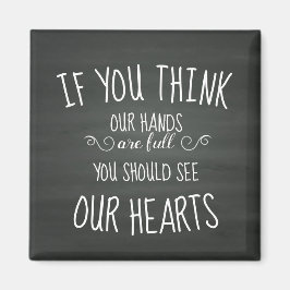 私たちもしの手は一杯だと思う…大家族 マグネット