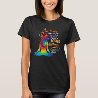 私たちもしの目だけが魂の代わりに体ヒッピー Tシャツ