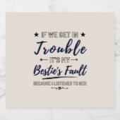 私たちもしはトラブルに苦しおもしろいむビールボトルラベル ビールラベル (シングルラベル)