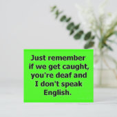 私たちもしは君が耳が聞こえないのを見つけ話る ポストカード (スタンド正面)