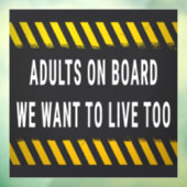 私たちも生きたいボード上の大人 ウィンドウサイン (シート3)