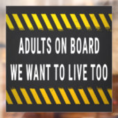 私たちも生きたいボード上の大人 ウィンドウサイン (シート2)