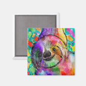 私たちよくはしゃぐの怠け者を宇宙に マグネット (正面/裏面)