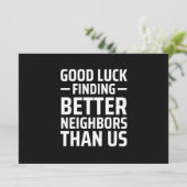 私たちよりいい隣人を見つけるなんて、幸運を祈ってるよ 案内状 (スタンド正面)