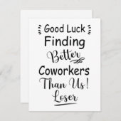 私たちより良い同僚を見つけることが幸運 シーズンカード (正面/裏面)