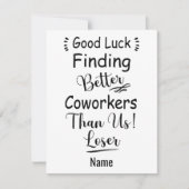 私たちより良い同僚を見つけることが幸運 シーズンカード (正面)