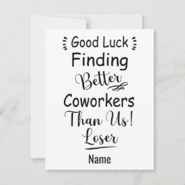 私たちより良い同僚を見つけることが幸運 シーズンカード