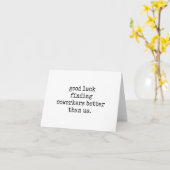 私たちより良い同僚を見つけるのが幸運 カード (黄色い花)