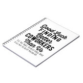 私たちより良い同僚を見つけるのが幸運 ノートブック (左側)