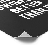 私たちより良い同僚を見つけるのが幸運 ポスター (角)