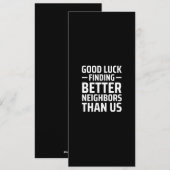 私たちより良い隣人を見つけるといいね シーズンカード (正面/裏面)