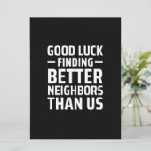 私たちより良い隣人を見つけるのに幸運だ セーブザデート (スタンド正面)