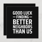 私たちより良い隣人を見つけるのに幸運だ ノートカード (正面/裏面)