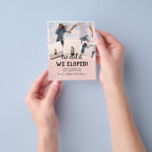 私たちらしい 挙式 写真だけの結婚式 披露宴はしないでお祝いする チラシ (手)