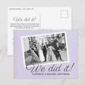 私たちらしく カスタム写真 ウェディング サンクス, 案内ポストカード (正面/裏面)