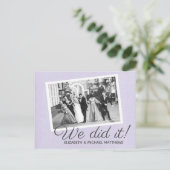 私たちらしく カスタム写真 ウェディング サンクス, 案内ポストカード (スタンド正面)