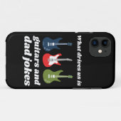私たちを動かしているのはギターとパパのジョークおもしろい Case-Mate iPhoneケース (裏面(横))