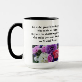 私たちを幸せにする人々に感謝しよう マグカップ