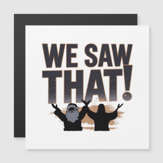 私たちを見ている！サンタとイエスはいつだって見ている (正面/裏面)