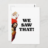 私たちを見ている!サンタとイエスはいつだって見ている ポストカード (正面/裏面)