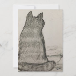 私たちを見守る猫 サンキューカード
