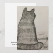 私たちを見守る猫 サンキューカード (正面/裏面)