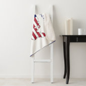 私たちアメリカの人々の星とストライプマップ家族Nm #2 シェルパブランケット (インサイチュ)