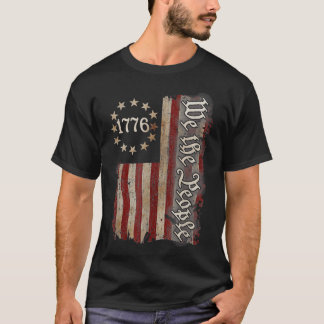 私たちアメリカ人の歴史1776メンズ女性 Tシャツ